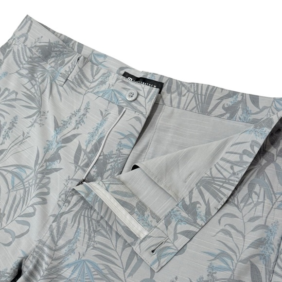Travis Mathew Mens Size 40 Gray Floral Coastal Canyon Golf Performance 9” Short - Picture 9 of 14